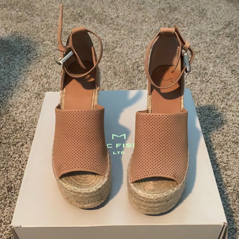 Marc Fisher Adalyne Light Pink Wedge Sandal